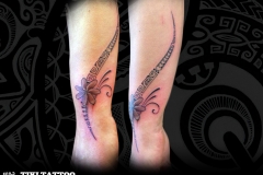 tattoo avant bras fleur marquisien