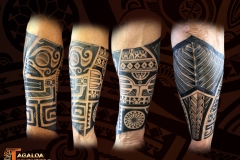tatouage avant bras marquisien samoa